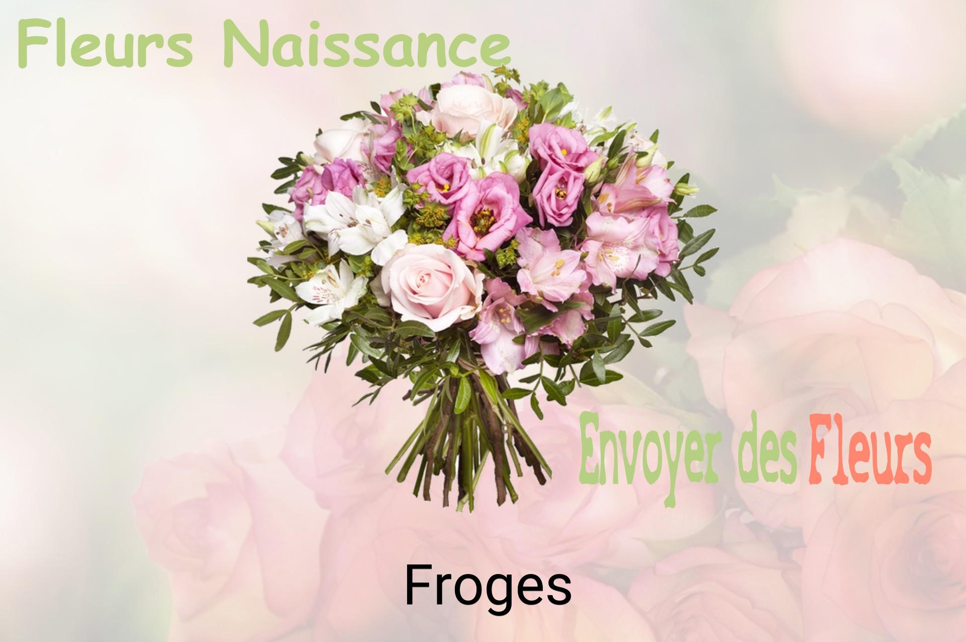 Bouquet de fleurs de naissance livré à Froges